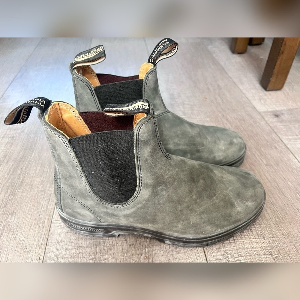 Blundstone MEN'S CLASSICS CHELSEA BOOTS RUSTIC BLACK New Size 7M 9W - Picture 6 of 9